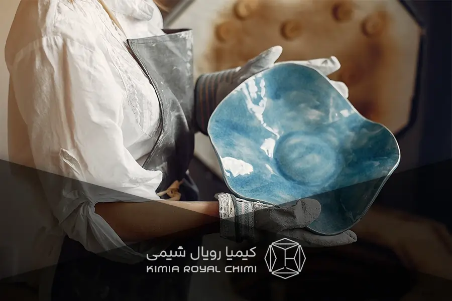 بررسی لعاب کریستالی